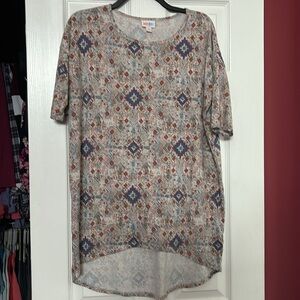Lularoe Indian print hi lo shirt size xs